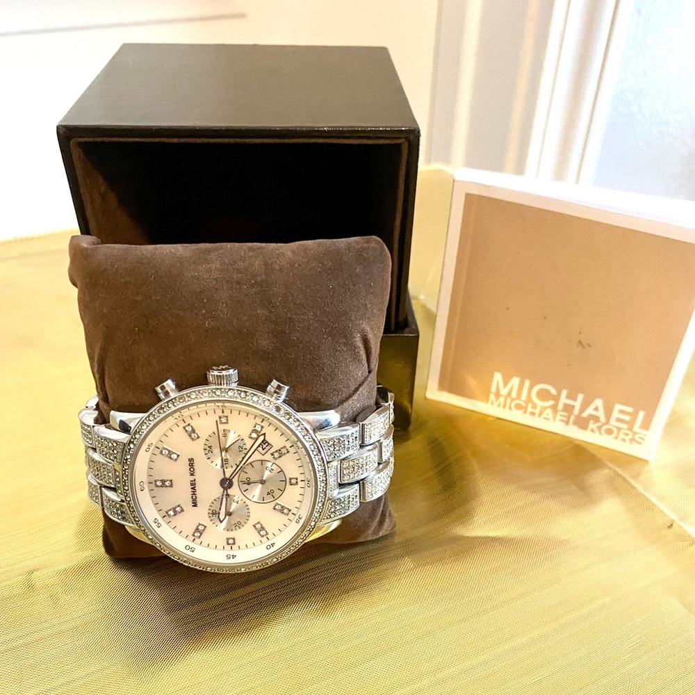 Authentic Michael Kors Watch. Some Missing Stones… - image 1
